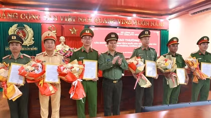 Nhiều tập thể, cá nhân thuộc Công an tỉnh Đắk Nông được các cấp khen thưởng