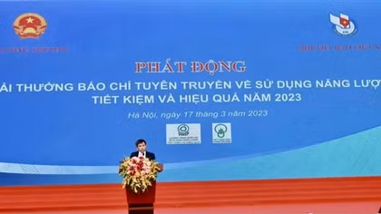 Phát động giải thưởng báo chí tuyên truyền về sử dụng năng lượng tiết kiệm năm 2023