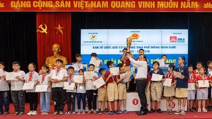 Trao Giải Cờ vua học sinh phổ thông toàn quốc năm 2022