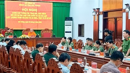 Công an tỉnh Sóc Trăng tổ chức hội nghị cung cấp thông tin về một số dự án luật