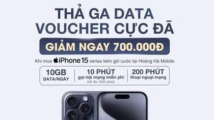 Mua iPhone 15 chỉ từ 20.690.000đ khi mua gói cước độc quyền từ nhà mạng MobiFone