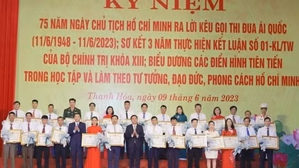 Thanh Hóa: Vinh danh 133 cá nhân, tập thể học tập làm theo lời Bác
