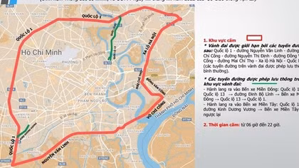 Từ 10/1/2023, cấm xe khách giường nằm vào nội đô TP Hồ Chí Minh