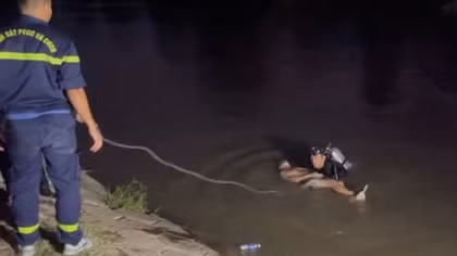 Tử vong khi bơi qua cống ngăn mặn