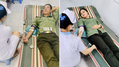 Hai cán bộ Công an hiến máu hiếm cứu bệnh nhân nguy kịch