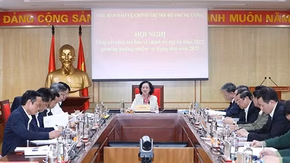 Tiểu ban Bảo vệ chính trị nội bộ Trung ương họp phiên thứ nhất năm 2023