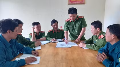 Công an xã Xuân Quang 3 - điển hình học tập và làm theo lời Bác dạy