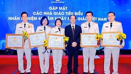 Hai nhà giáo CAND tiêu biểu được Bộ trưởng Bộ GD&ĐT tặng Bằng khen