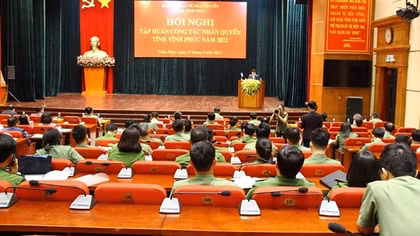 Vĩnh Phúc tổ chức tập huấn công tác nhân quyền năm 2023