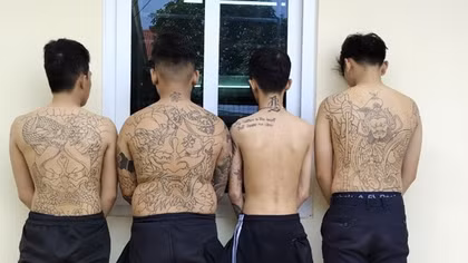 Băng nhóm xăm trổ từ TP Hồ Chí Minh đến Long An gây án