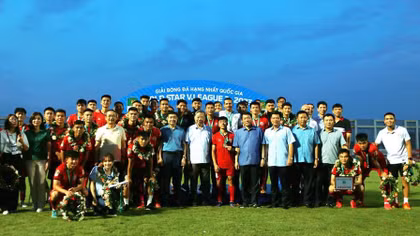Câu lạc bộ PVF - CAND giành giải Nhì Giải bóng đá hạng Nhất quốc gia 2023