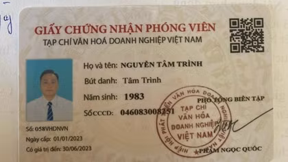 Khởi tố, bắt 2 đối tượng có giấy phóng viên và cộng tác viên của một tạp chí