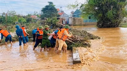 Lực lượng Công an chủ động ứng phó với diễn biến bão Saola