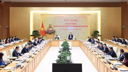 Ban cán sự Đảng Chính phủ và Đảng đoàn Quốc hội phối hợp ngày càng chặt chẽ, hiệu quả