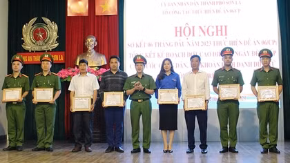 Đơn vị dẫn đầu trong thực hiện chỉ tiêu cấp CCCD tại Sơn La