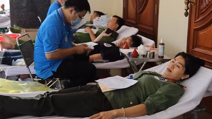 Hàng trăm CBCS Công an Bình Dương tham gia hiến máu