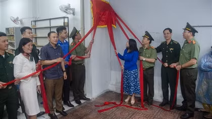 Công an Khánh Hòa bàn giao công trình sửa chữa nâng cấp lớp học tình thương