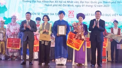Trao giải cuộc thi "Hùng biện tiếng Việt cho lưu học sinh nước ngoài tại Việt Nam" năm 2023