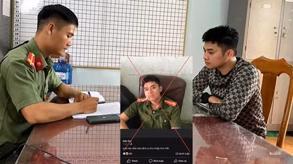 Chụp ảnh mặc trang phục CAND đăng facebook để câu view