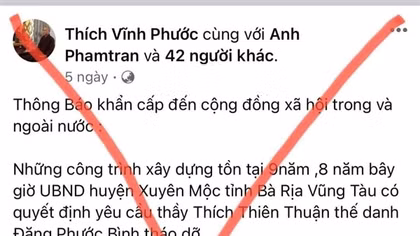 Thông tin về việc quyết định cưỡng chế các công trình xây dựng trái phép ở “Cốc Thiên Quang”