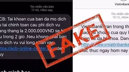 Giả mạo SMS Brand name - độc chiêu “hack” tài khoản ngân hàng