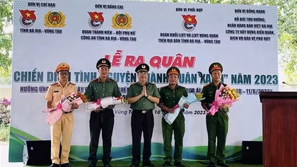 Tuổi trẻ Bà Rịa-Vũng Tàu ra quân Chiến dịch tình nguyện Hành quân xanh năm 2023