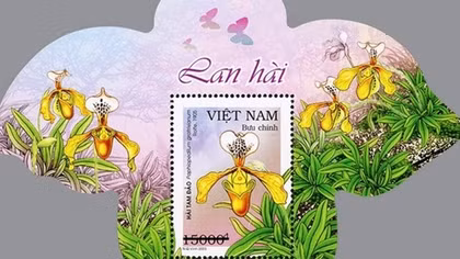 Phát hành bộ tem về các loài lan hài Việt Nam