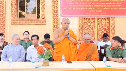 Vị Thượng tọa đi đầu trong học tập, làm theo lời Bác