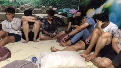 Phát hiện 19 thanh niên sử dụng ma túy trái phép trong nhà nghỉ