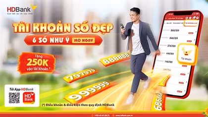 Cơ hội bay Vietjet Air 0 đồng cùng hàng ngàn giải thưởng với HDBank