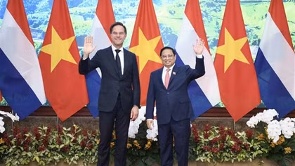 Thủ tướng Phạm Minh Chính chủ trì Lễ đón Thủ tướng Hà Lan Mark Rutte