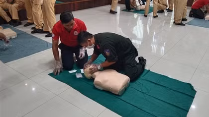 Tập huấn sơ cứu người bị tai nạn cho lực lượng CSGT