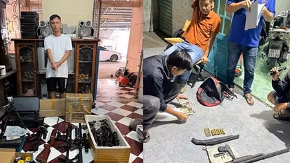 Triệt phá băng nhóm mua bán súng quân dụng trái phép