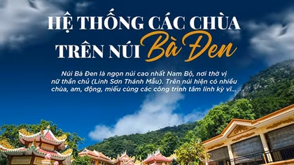 Hệ thống chùa, hang động tại Núi Bà  đa dạng như thế nào?