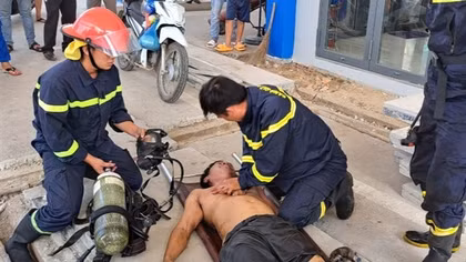 Kịp thời cứu nạn 2 người bị ngạt khí trong bồn chứa xăng