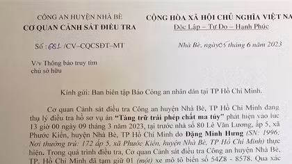Tìm chủ sở hữu xe máy vụ án tàng trữ ma túy