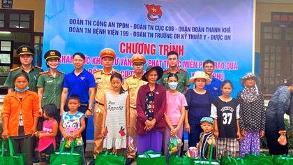 Tuổi trẻ Cục CSGT, Bệnh viện 199 cùng Công an Đà Nẵng hỗ trợ đồng bào xây dựng nông thôn mới