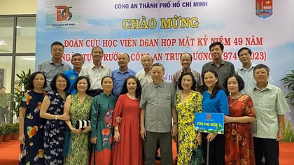 Cựu học viên D6 An ninh họp mặt thân tình tại TP Hồ Chí Minh
