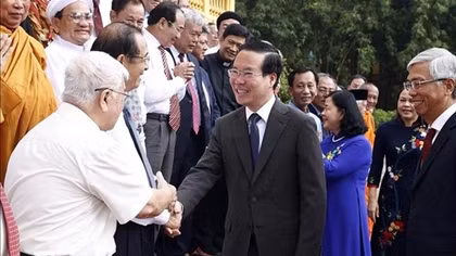 Chủ tịch nước tiếp đại biểu các tôn giáo, nhân sĩ, trí thức tiêu biểu TP Hồ Chí Minh