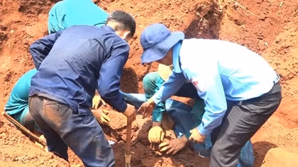 Tìm thấy 7 bộ hài cốt liệt sĩ trên địa bàn Bình Phước