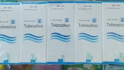 Thuốc nhỏ mắt Tobradico bị thu hồi và tiêu hủy
