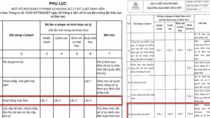 Lại lùm xùm quy định mại dâm 4 lần thì đuổi học, Đại học Hoa Sen nói “theo quy định của Bộ”