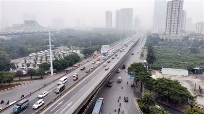 Giao thông thuận lợi tại các tuyến vành đai Hà Nội trong ngày đầu nghỉ lễ