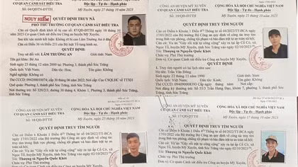 Truy nã, truy tìm 4 đối tượng giải quyết mâu thuẫn bằng bạo lực