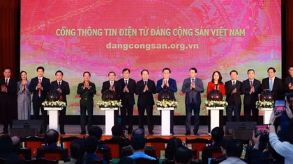 Khai trương Cổng thông tin điện tử Đảng Cộng sản Việt Nam