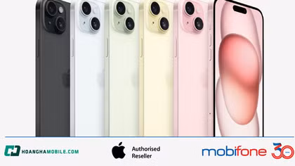 iPhone 15 Series giá chỉ từ 21.490.000đ khi mua gói cước độc quyền từ nhà mạng MobiFone