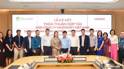 Viettel hợp tác cùng Microsoft nâng cao năng lực ứng dụng điện toán đám mây và trí tuệ nhân tạo Việt Nam
