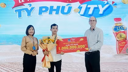 Bình Dương: Nam công nhân bất ngờ trúng 1 tỷ đồng khi uống Number 1
