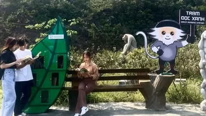 Độc đáo "Trạm đọc xanh" trên bán đảo Sơn Trà phục vụ người dân và du khách