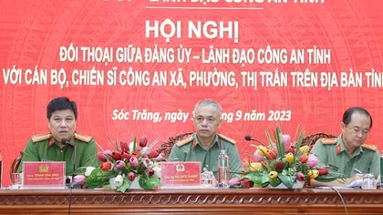 Công an tỉnh Sóc Trăng đối thoại với Công an xã, phường, thị trấn